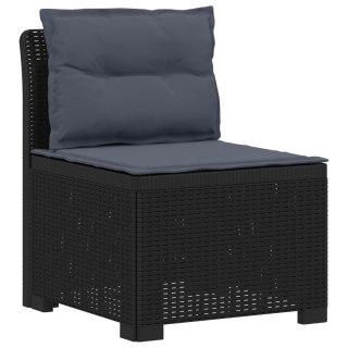 VidaXL 5-osobowa sofa ogrodowa z poduszkami w stylu rattanowym PP
