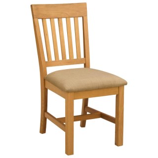 VidaXL Krzesło jadalniane 2 pcs Dąb lite Beżowy 45 x 59 x 92 cm