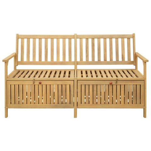 Ławka z miejscem do przechowywania 2 -Seater 148 x 63 x 84 cm