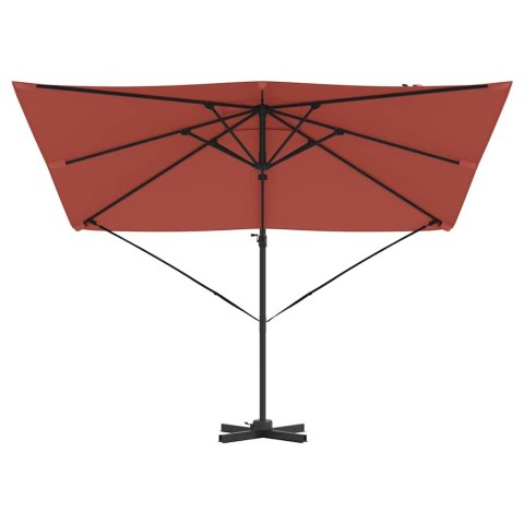 Parasol Roma Czerwony 286 x 284 x 265 cm Aluminium i Poliester