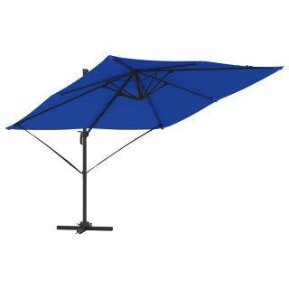 Parasol Roma Niebieski 286 x 284 x 265 cm Aluminium i Poliester