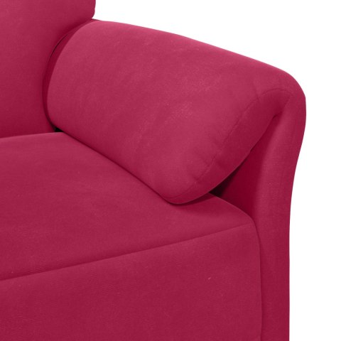 Sofa 3-osobowa Czerwone wino 198 x 83 x 95 cm Welur