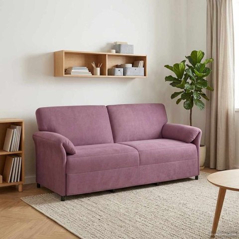 Sofa 3-osobowa Fioletowy 198 x 83 x 95 cm Welur