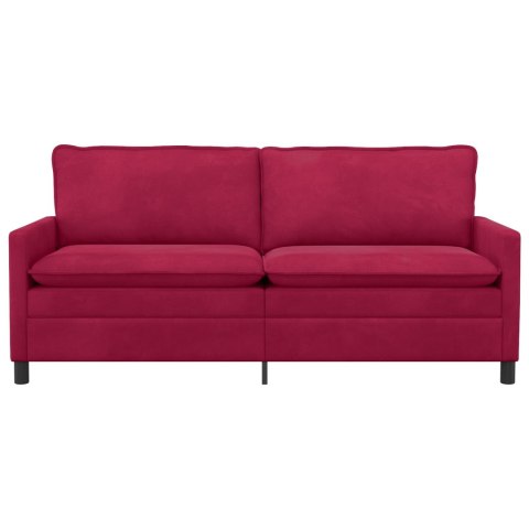 Sofa Czerwone wino 196 x 81 x 87,5 cm Welur