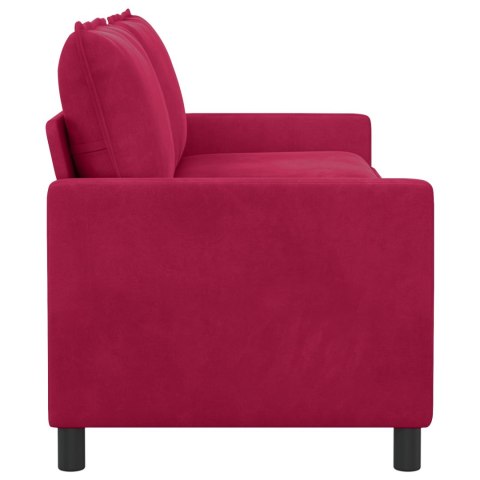 Sofa Czerwone wino 196 x 81 x 87,5 cm Welur