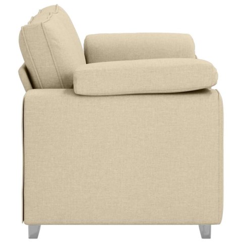 Sofa dwuosobowa Kremowy 160 cm tkanina