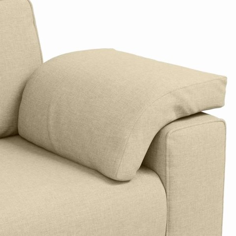 Sofa dwuosobowa Kremowy 160 cm tkanina