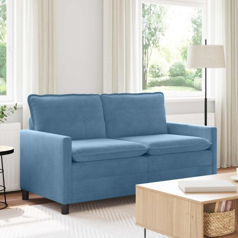 Sofa niebieski 156 x 81 x 87,5 cm tkanina