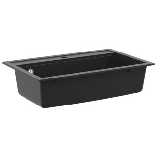 Zlew Czarny 795 x 505 mm Granit
