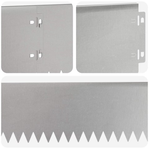Krawężnik do trawnika 30 pcs 103 x 15 cm Stal srebrny
