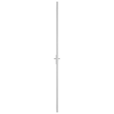 Drzwi wewnętrzne, 76x201,5 cm, białe, szkło ESG i aluminium