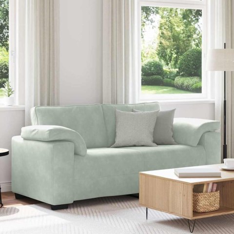 Sofa dwuosobowa Jasnoszara 180x77x82 cm Aksamit