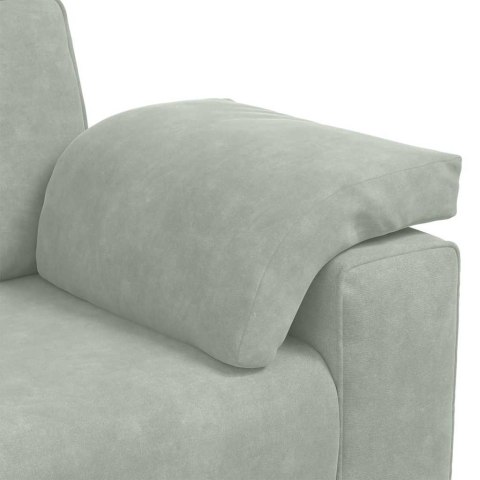 Sofa dwuosobowa Jasnoszara 180x77x82 cm Aksamit