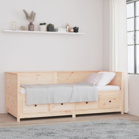 VidaXL Łóżko dzienne bez materaca, 80x200 cm, sosnowe