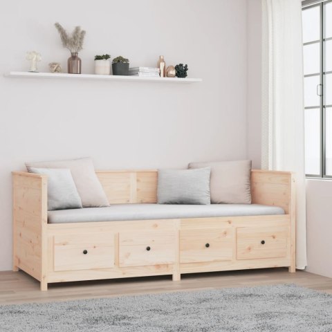 VidaXL Łóżko dzienne bez materaca, 80x200 cm, sosnowe