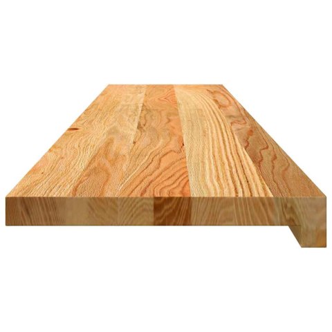 Stopnie schodowe, 4 szt. brązowe 120x30x2cm lite drewno dębowe