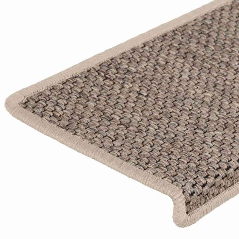 Maty na schody samoprzylepne sizal-look 30 szt. 65x21x4 cm