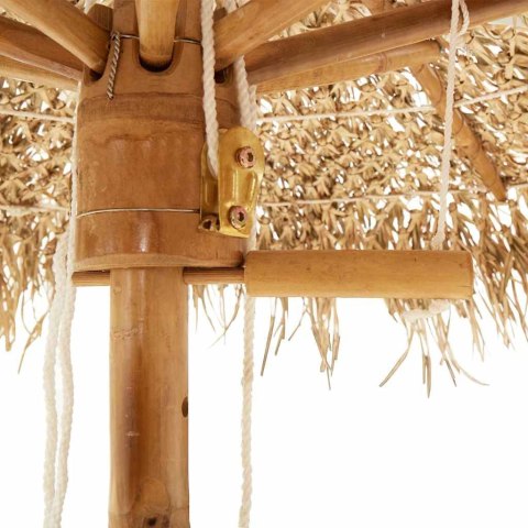 Parasol Tiki z baldachimem z liści bananowca, 240 cm, bambus