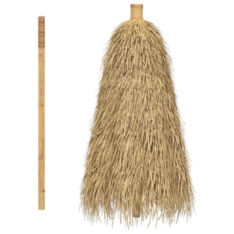 Parasol Tiki z baldachimem z liści bananowca, 240 cm, bambus