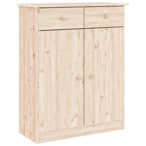 Kredens ALTA, 77x35x188 cm, lite drewno sosnowe