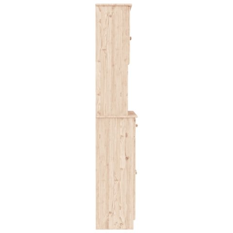 Kredens ALTA, 77x35x188 cm, lite drewno sosnowe