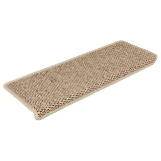 VidaXL Maty na schody samoprzylepne sizal-look 30 szt. 65x21x4 cm