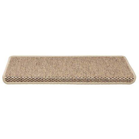 Maty na schody samoprzylepne sizal-look 30 szt. 65x21x4 cm