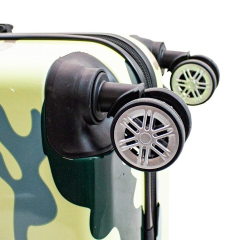 ZESTAW WALIZEK PODRÓŻNYCH 3 SZT BERWIN CAMOUFLAGE ZIELONE XL+L+M