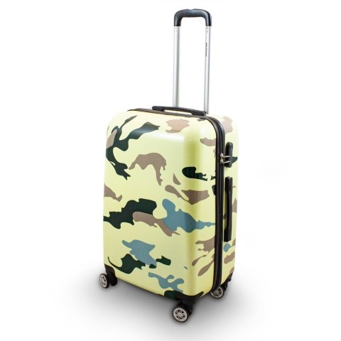 ZESTAW WALIZEK PODRÓŻNYCH 3 SZT BERWIN CAMOUFLAGE ZIELONE XL+L+M