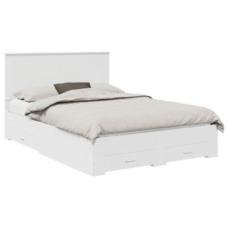 VidaXL Ramka łóżka Biały 160 x 200 cm Materiał drewnopochodny