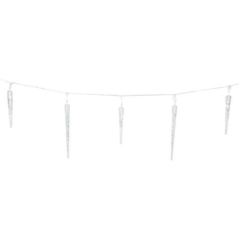 LAMPKI KURTYNA ŚWIETLNA SOPLE ZEW 72 LED ZIMNY BIAŁY TIMER