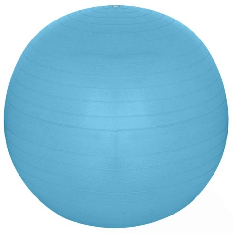 PIŁKA GIMNASTYCZNA DO ĆWICZEŃ FITNESS 65CM ANTIBURST NIEBIESKA