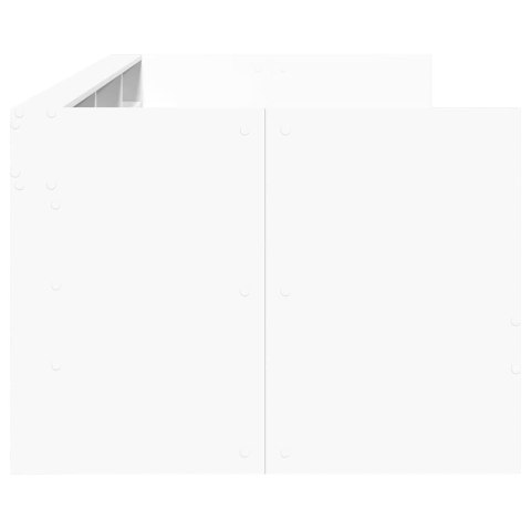 Łóżko dzienne z szufladami, bez materaca, białe, 100x200 cm