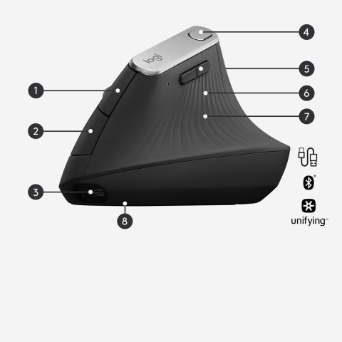 Mysz Logitech MX 910-005448 (optyczna; 4000 DPI; kolor czarny) (OUTLET)