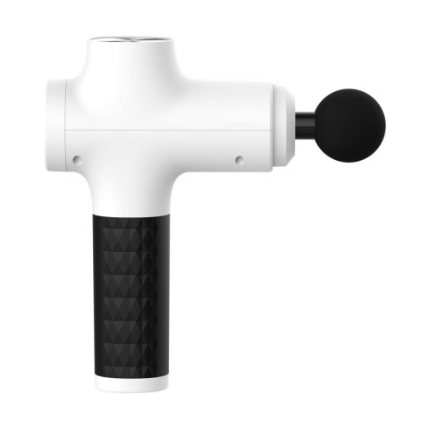 Pistolet do masażu, 8 nakładek, biały , REBEL ACTIVE