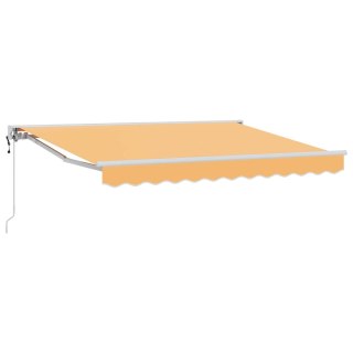 VidaXL Markiza wysuwana piaskowy 4 x 2 m Poliester i aluminium