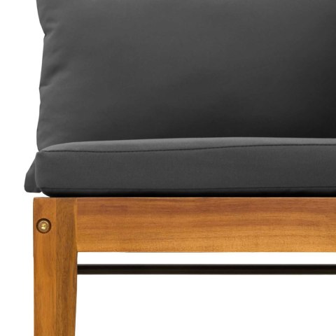 2 pcs Solidne drewno akacjowe i lina naturalny