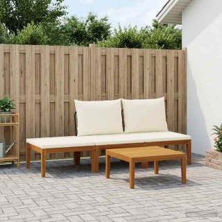 4 pcs Solidne drewno akacjowe i lina naturalny