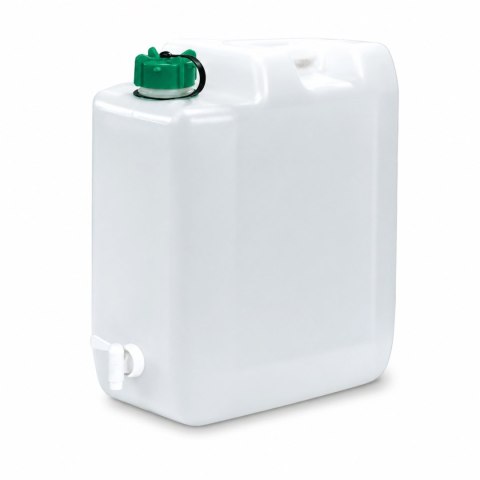 Kanister na wodę pitną z kranikiem i odpowietrznikiem, tworzywo HDPE, 20L
