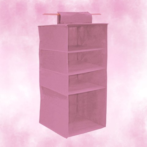 BLOSSOM Wiszący organizer do szafy 4 przegrody 33x33x82cm