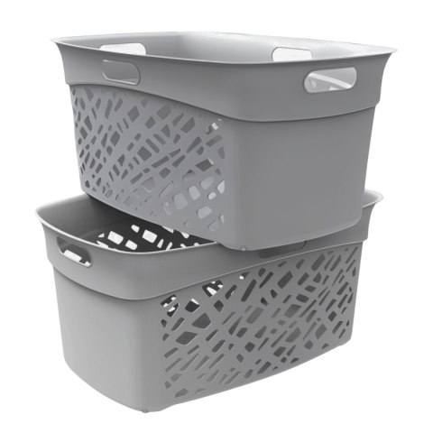 Kosz na bieliznę 45L, szary