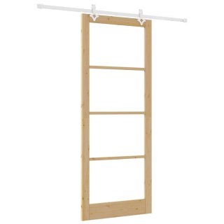 VidaXL Drzwi przesuwne Naturalny 93 x 232 cm