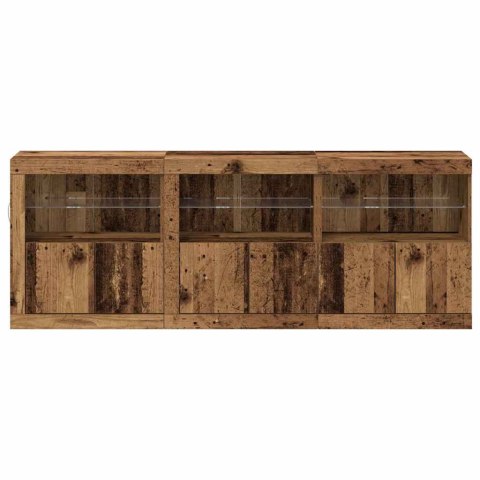 Komoda LED Stare drewno 181 x 37 x 67 cm Drewno inżynieryjne