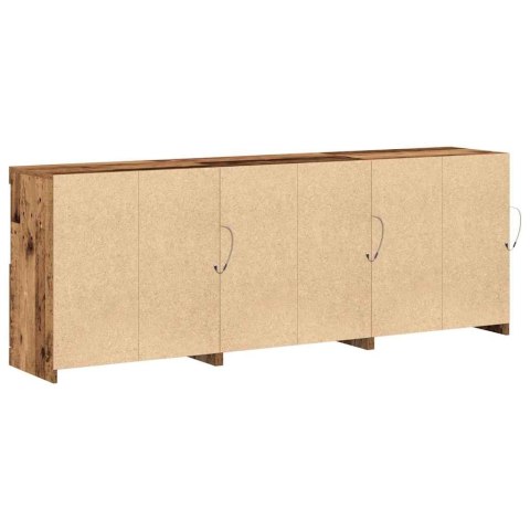 Komoda LED Stare drewno 181 x 37 x 67 cm Drewno inżynieryjne