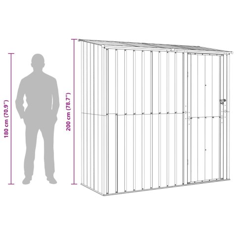 Schowki ogrodowe Antracyt 203 x 85,5 x 200 cm Metal