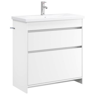 VidaXL Zestaw mebli łazienkowych Biały 81 x 40 x 84,5 cm