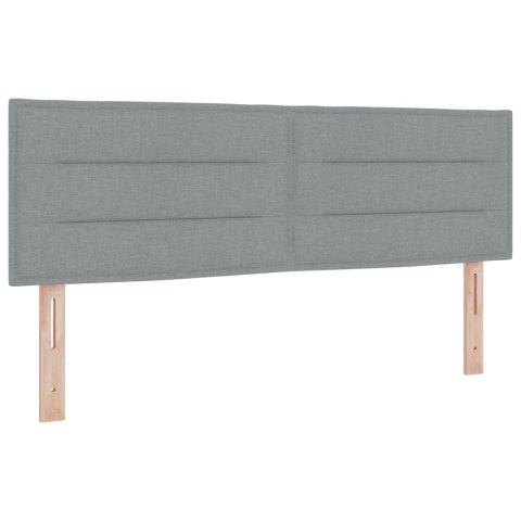Łóżko ottoman z materacem jasnoszary 160 x 200 cm tkanina