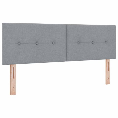 Łóżko ottoman z materacem jasnoszary 160 x 200 cm tkanina