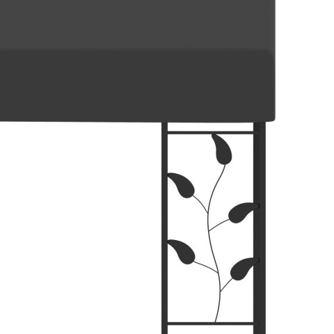 Altana przyścienna, 3 x 3 x 2,5 m, antracytowa