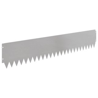 VidaXL Krawężnik do trawnika 20 szt. 103 x 20 cm Stal srebrny